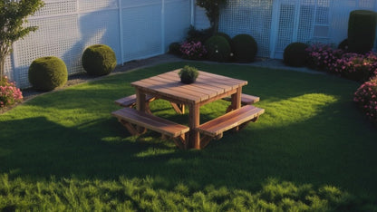 Square Picnic Table - WoodieasPlans