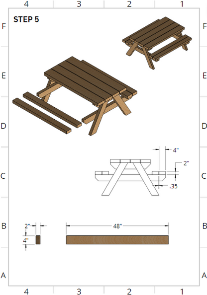 Kids Picnic Table - WoodieasPlans